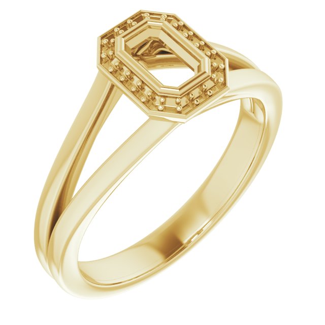 Bezel-Set Halo-Style Engagement Ring