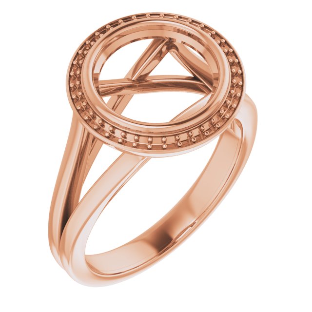Bezel-Set Halo-Style Engagement Ring