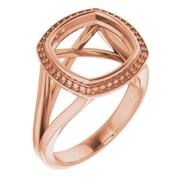 Bezel-Set Halo-Style Engagement Ring
