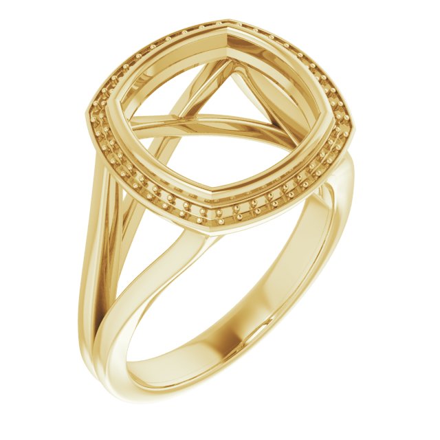Bezel-Set Halo-Style Engagement Ring