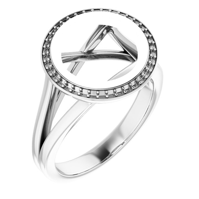 Bezel-Set Halo-Style Engagement Ring