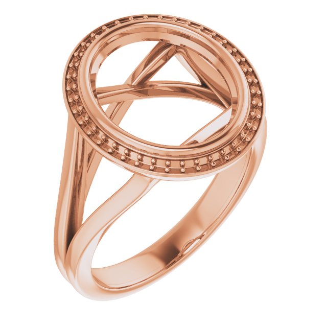 Bezel-Set Halo-Style Engagement Ring