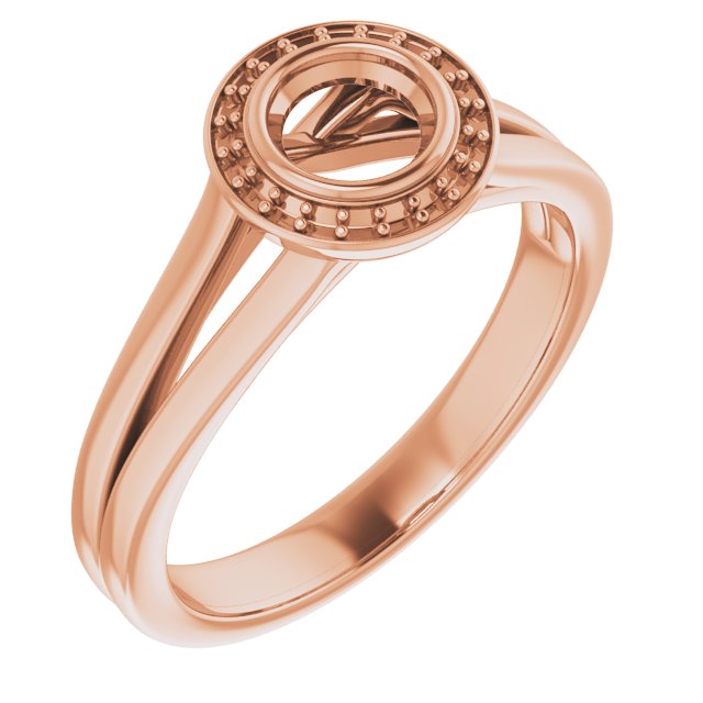 Bezel-Set Halo-Style Engagement Ring
