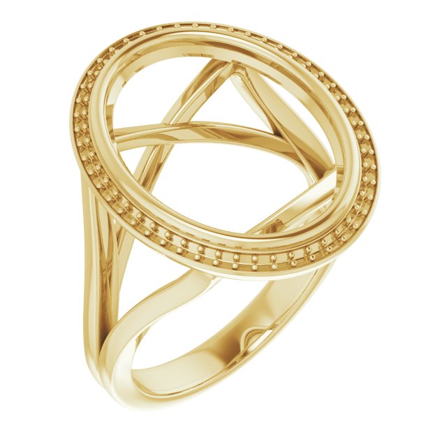 Bezel-Set Halo-Style Engagement Ring