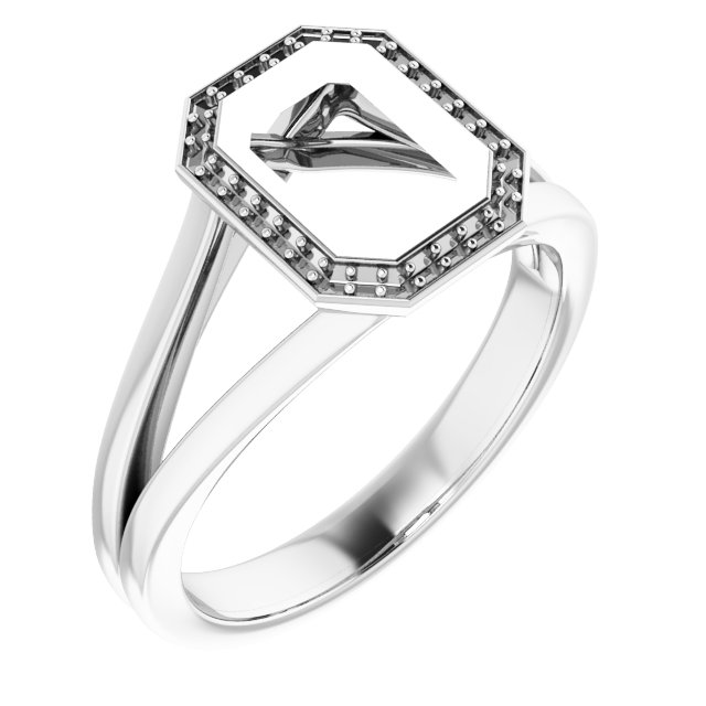Bezel-Set Halo-Style Engagement Ring