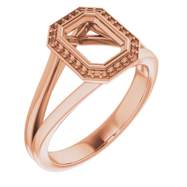 Bezel-Set Halo-Style Engagement Ring