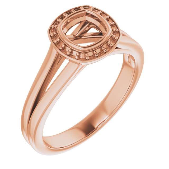 Bezel-Set Halo-Style Engagement Ring