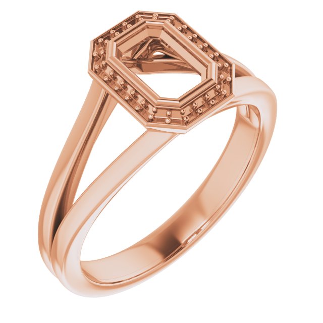 Bezel-Set Halo-Style Engagement Ring