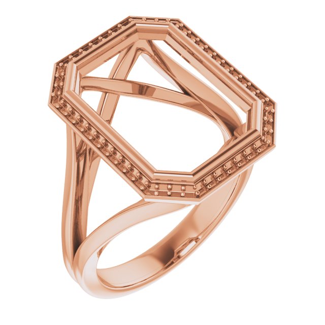 Bezel-Set Halo-Style Engagement Ring