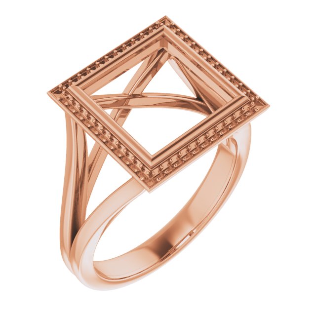 Bezel-Set Halo-Style Engagement Ring