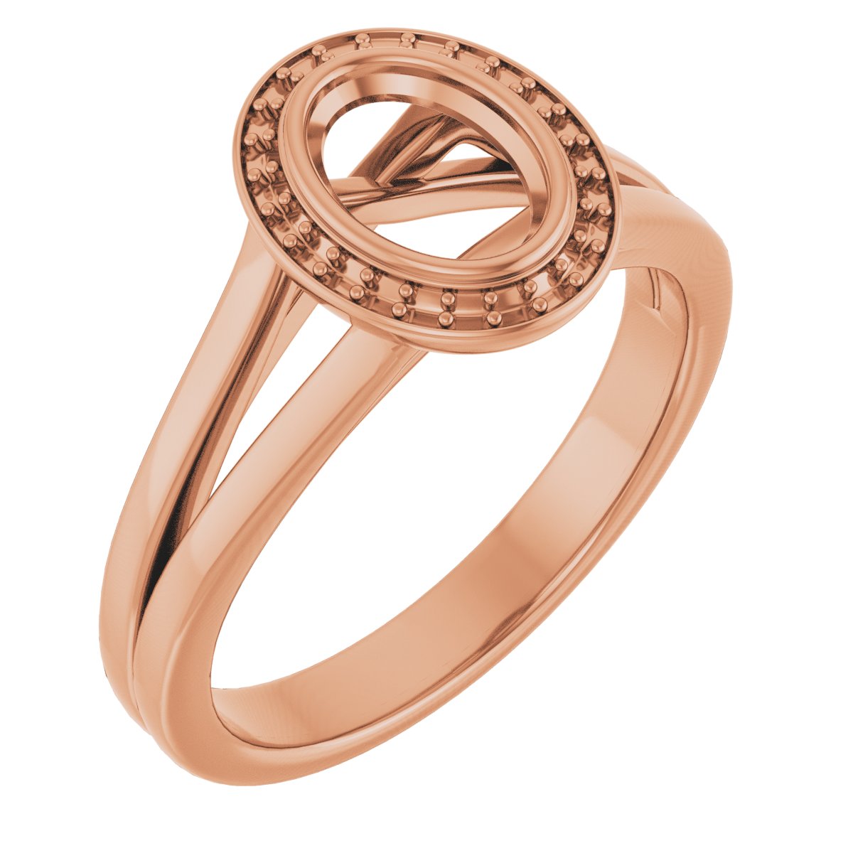 Bezel-Set Halo-Style Engagement Ring