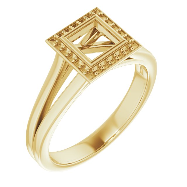 Bezel-Set Halo-Style Engagement Ring
