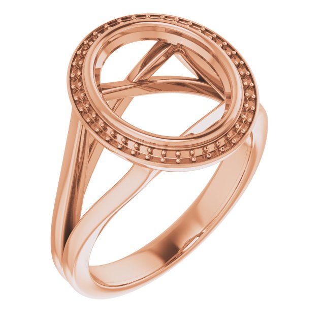 Bezel-Set Halo-Style Engagement Ring