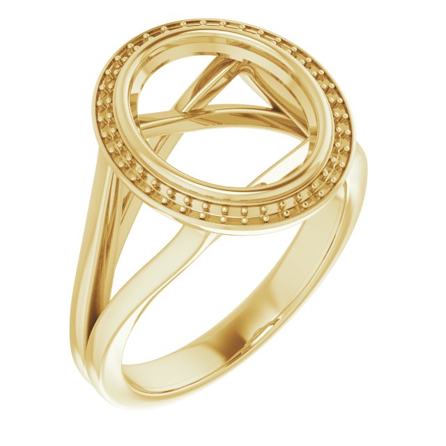 Bezel-Set Halo-Style Engagement Ring