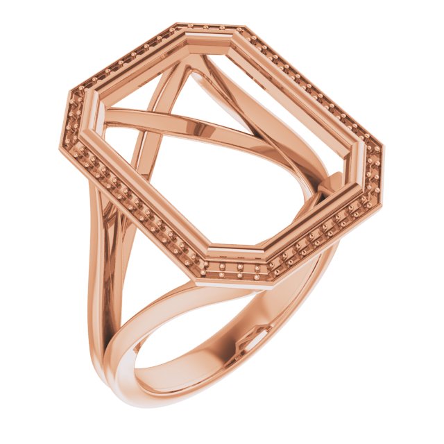 Bezel-Set Halo-Style Engagement Ring