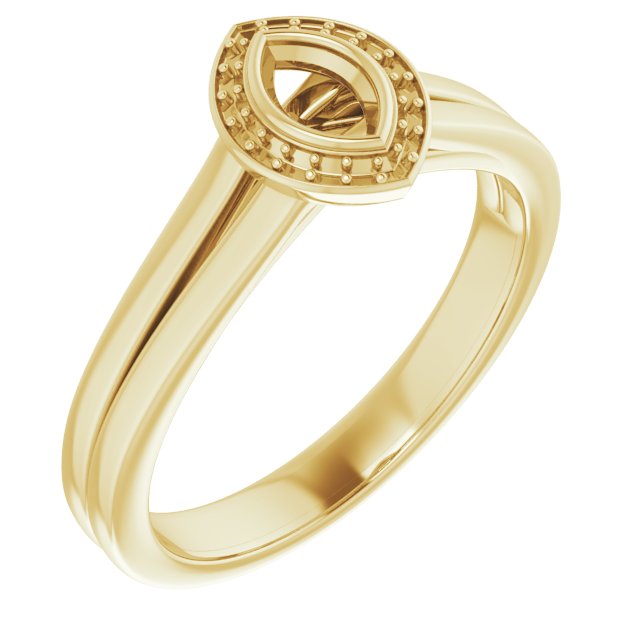 Bezel-Set Halo-Style Engagement Ring