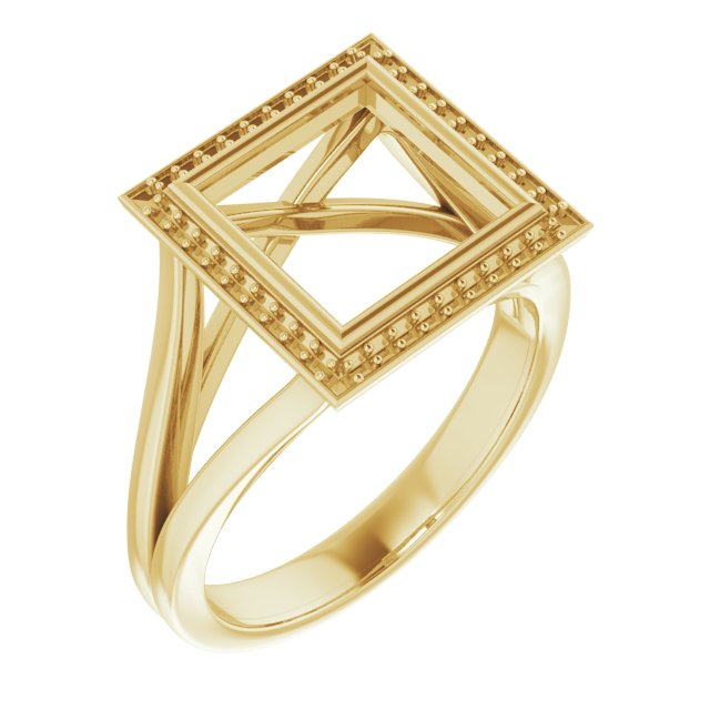 Bezel-Set Halo-Style Engagement Ring