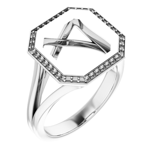 Bezel-Set Halo-Style Engagement Ring