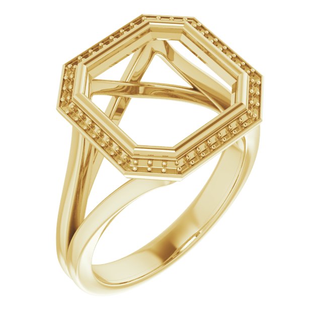Bezel-Set Halo-Style Engagement Ring