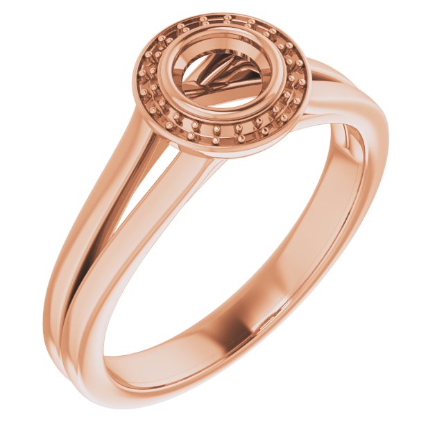 Bezel-Set Halo-Style Engagement Ring