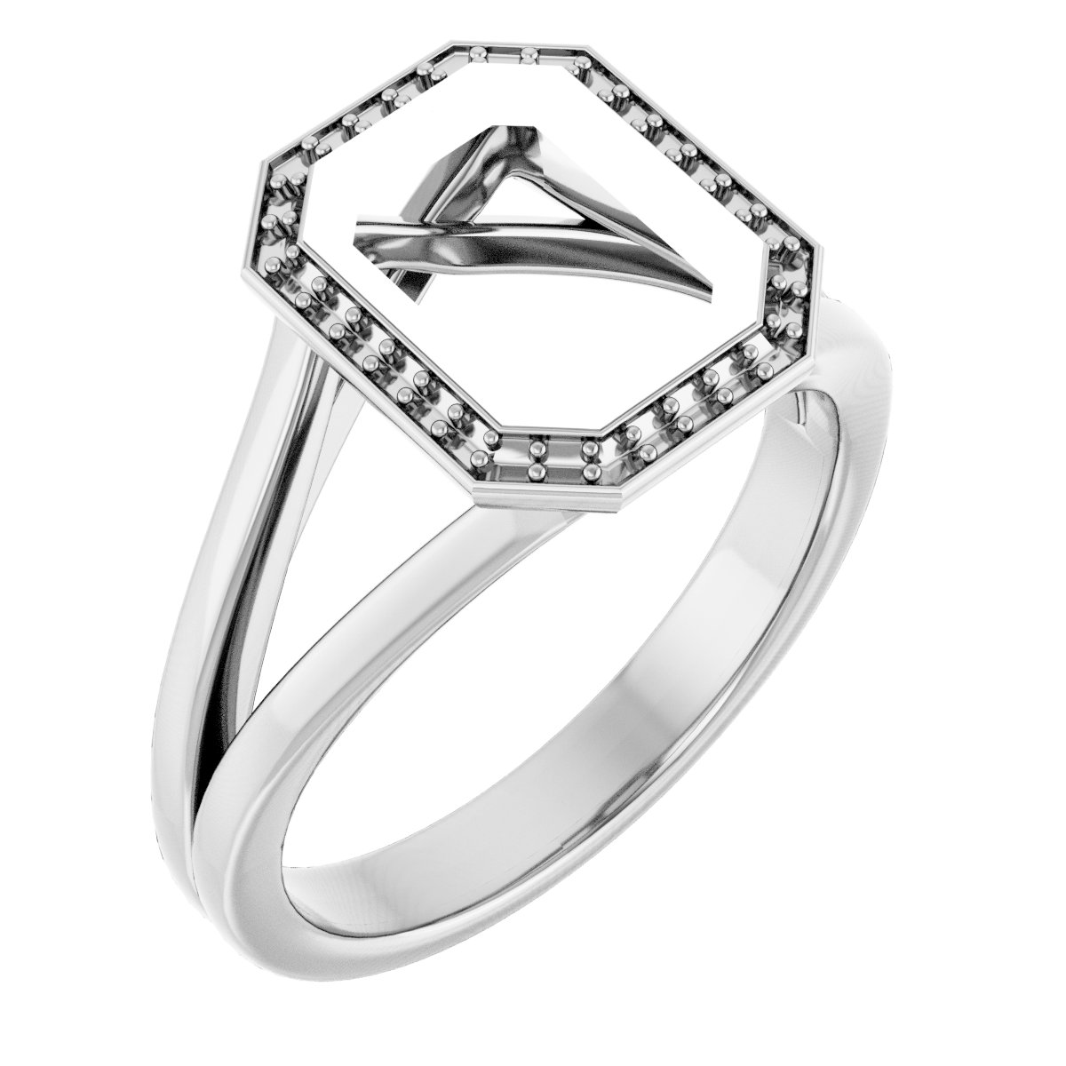 Bezel-Set Halo-Style Engagement Ring