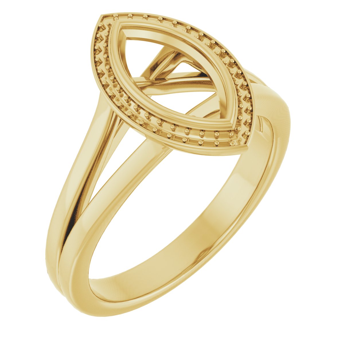 Bezel-Set Halo-Style Engagement Ring