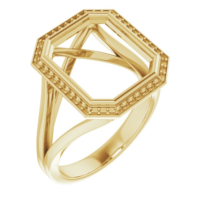 Bezel-Set Halo-Style Engagement Ring