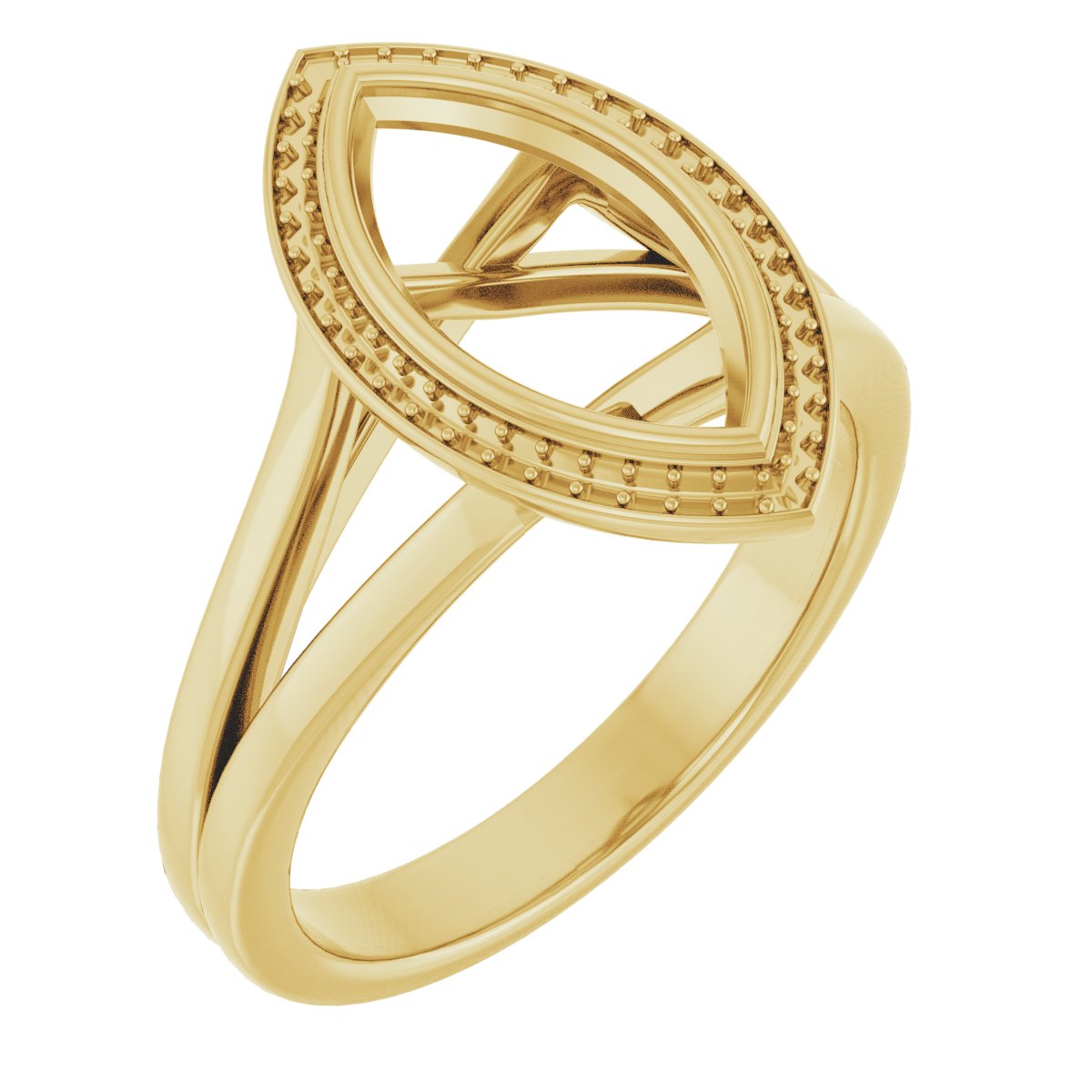 Bezel-Set Halo-Style Engagement Ring