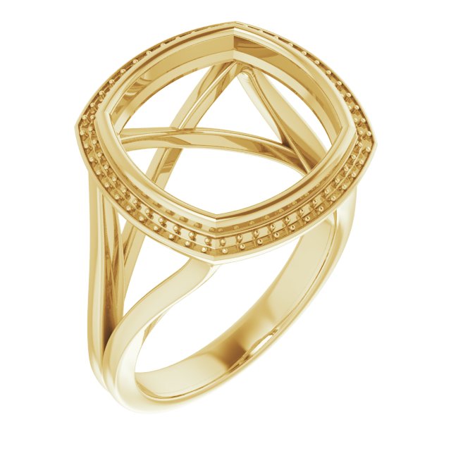 Bezel-Set Halo-Style Engagement Ring