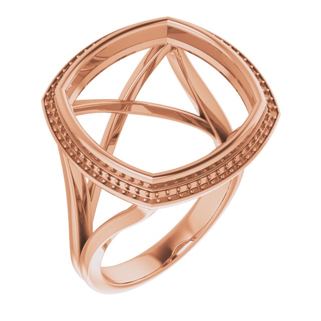 Bezel-Set Halo-Style Engagement Ring