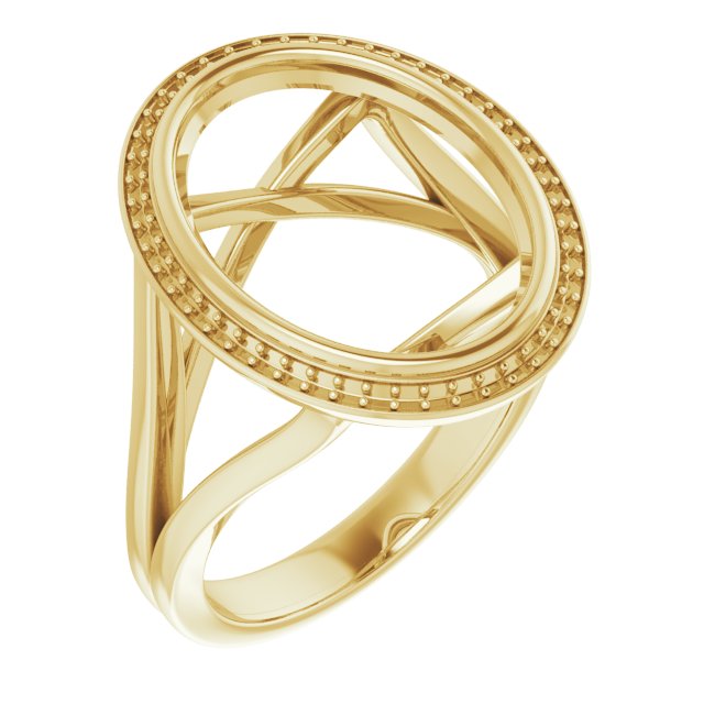 Bezel-Set Halo-Style Engagement Ring