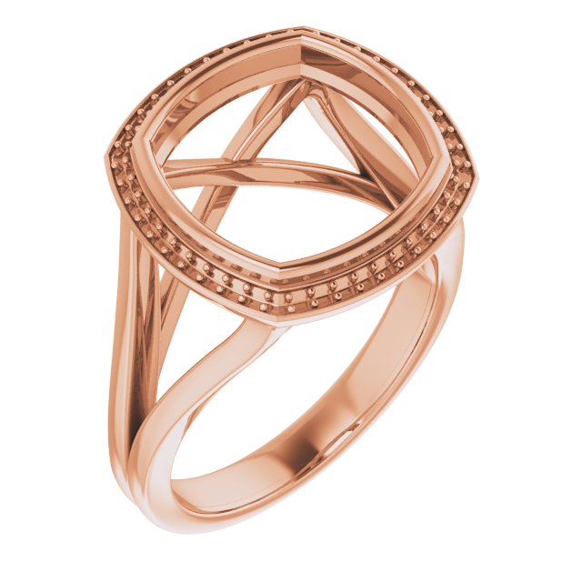 Bezel-Set Halo-Style Engagement Ring