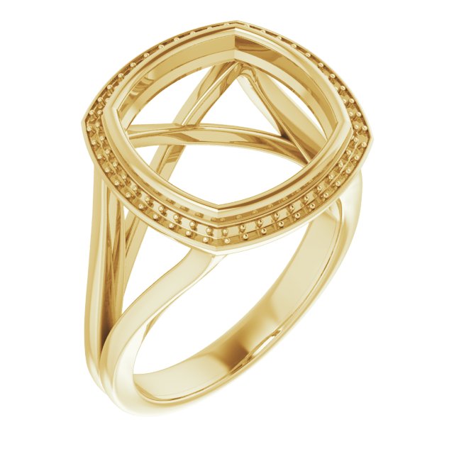 Bezel-Set Halo-Style Engagement Ring