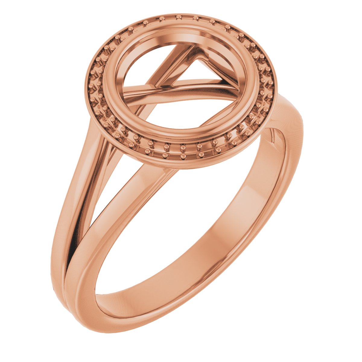 Bezel-Set Halo-Style Engagement Ring