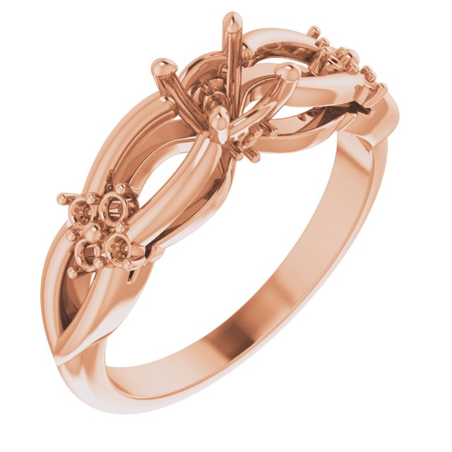 Accented Engagement Ring or Band