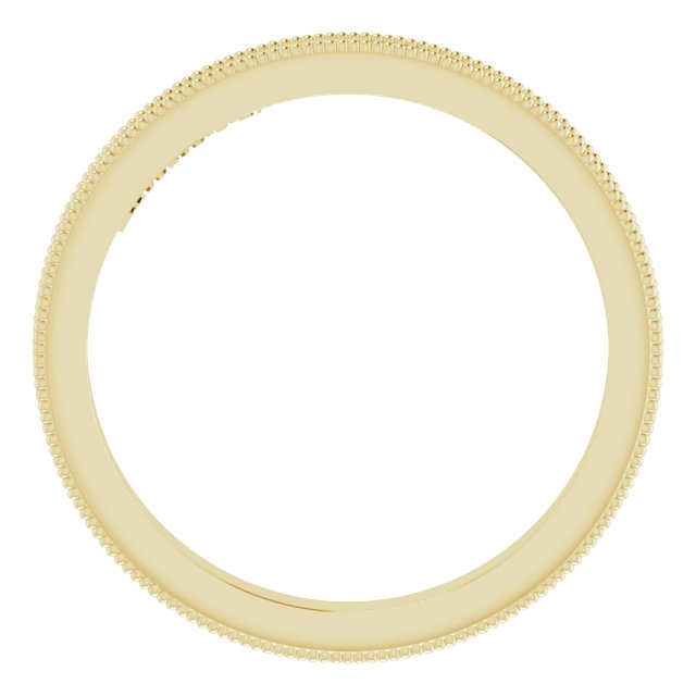 14K Yellow 2.5 mm Sculptural Band Size 7