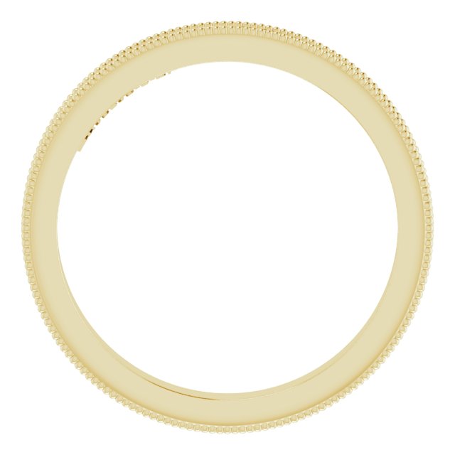 14K Yellow 2.5 mm Sculptural-Inspired Band Size 7