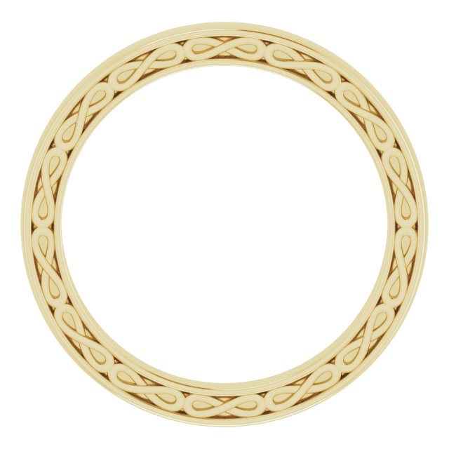14K Yellow 3 mm Infinity-Inspired Band Size 10.5