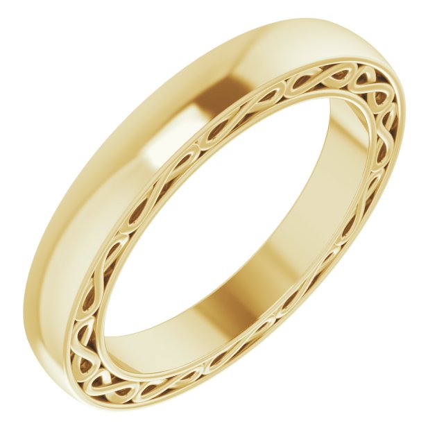 14K Yellow 3 mm Infinity-Inspired Band Size 5