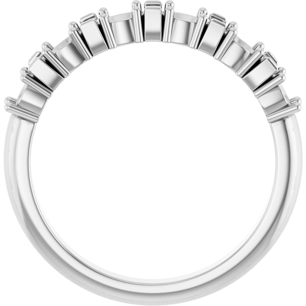 14K White 1/2 CTW Diamond Anniversary Band