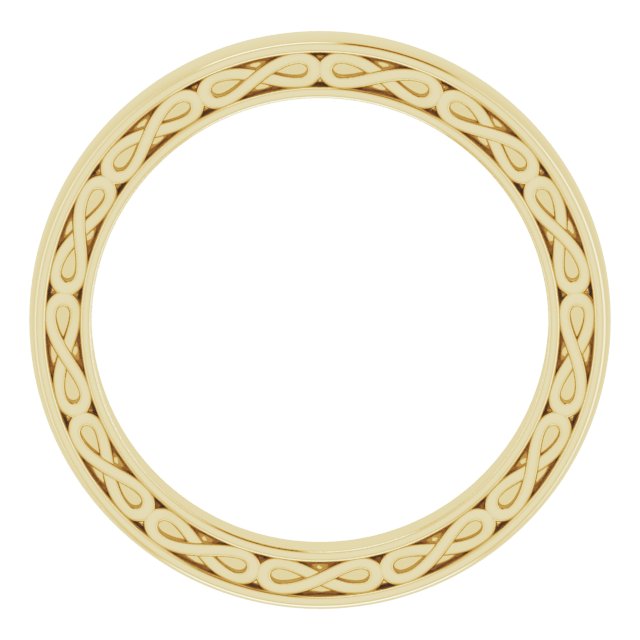14K Yellow 3 mm Infinity-Inspired Band Size 8.5