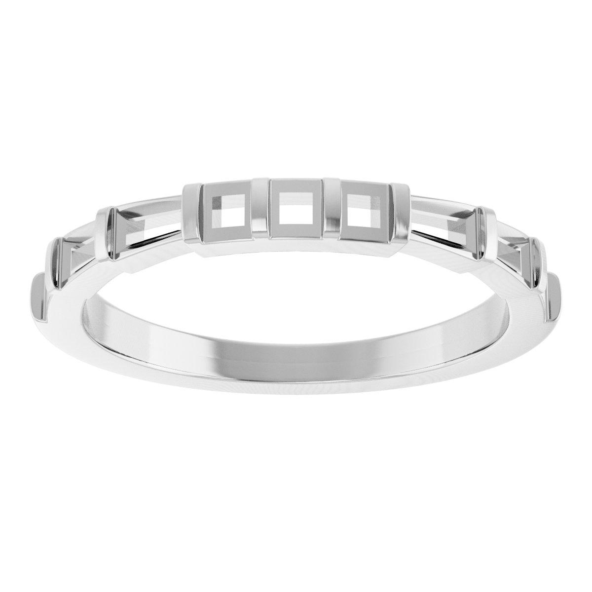 14K White 1/2 CTW Diamond Anniversary Band 