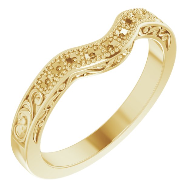 Accented Sculptural Engagement Ring or Band
