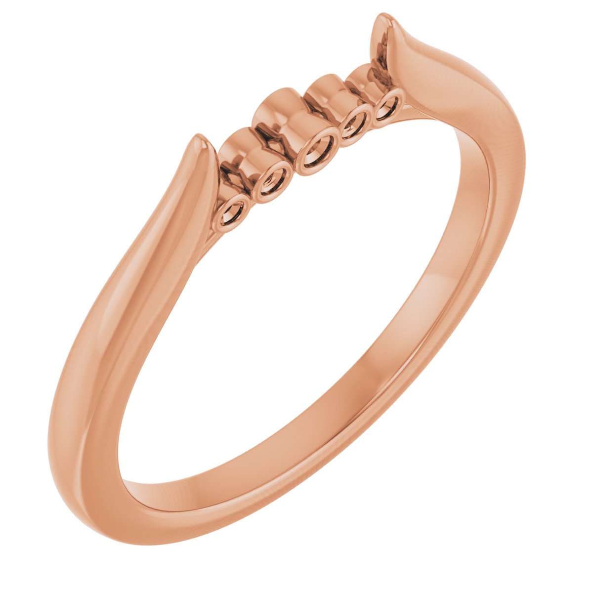 Bezel-Set Accented Open Shank
