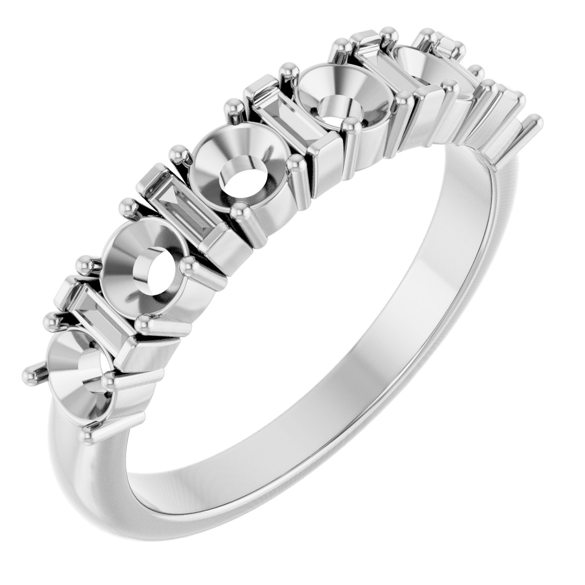 14K White 1/2 CTW Diamond Anniversary Band