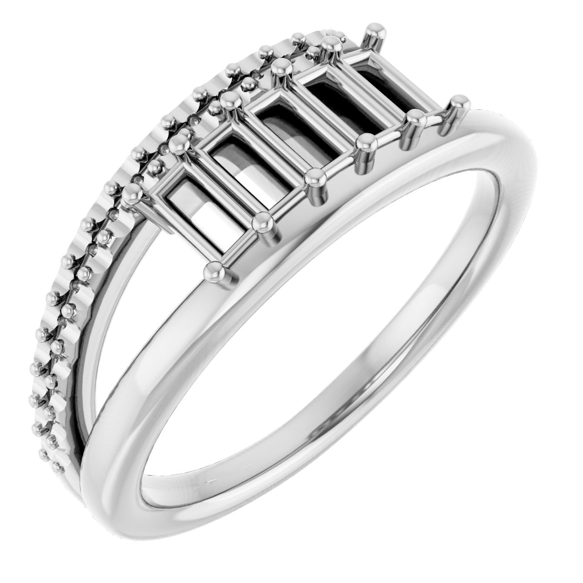 Family Negative Space Ring