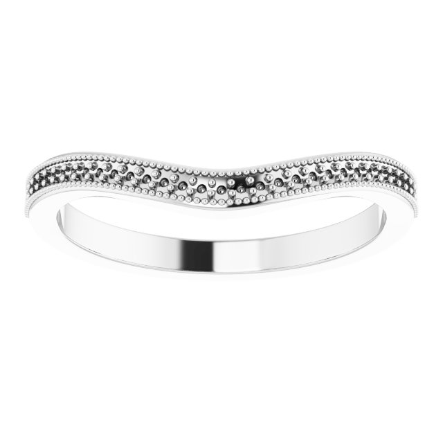 14K White .07 CTW Diamond Matching Band