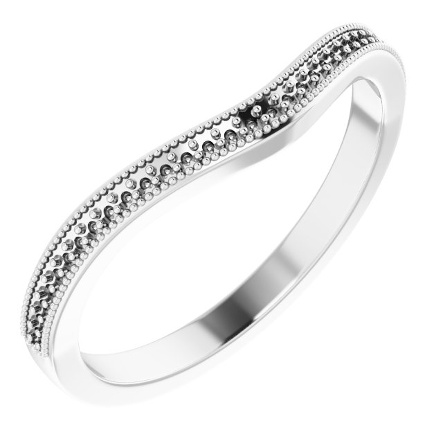 14K White .07 CTW Diamond Matching Band