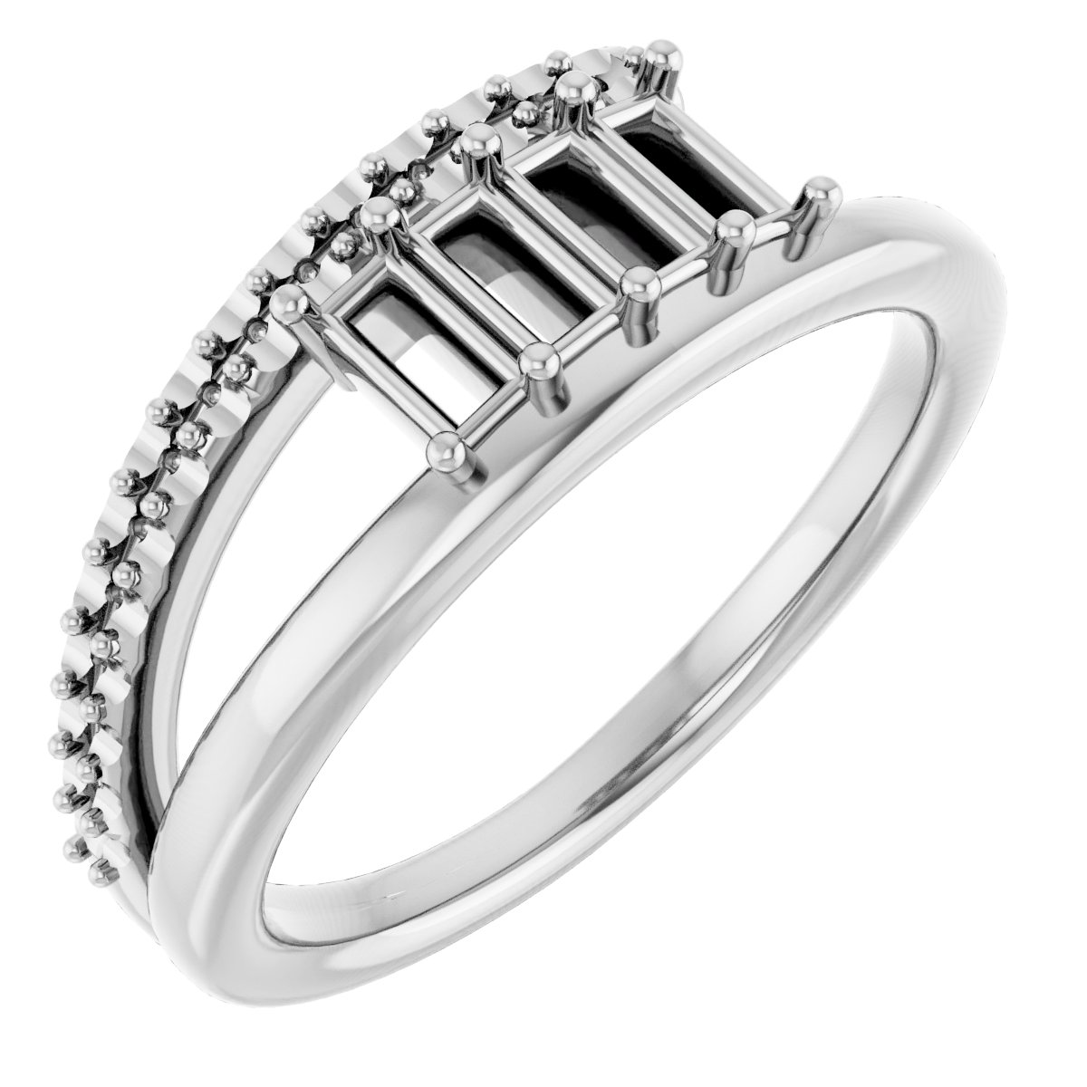 Family Negative Space Ring