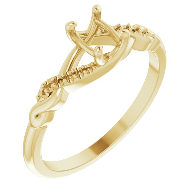 Accented Infinity-Inspired Engagement Ring or Band